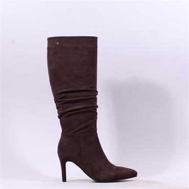 Una Healy Rein Me In High Heel Long Boot - Chocolate